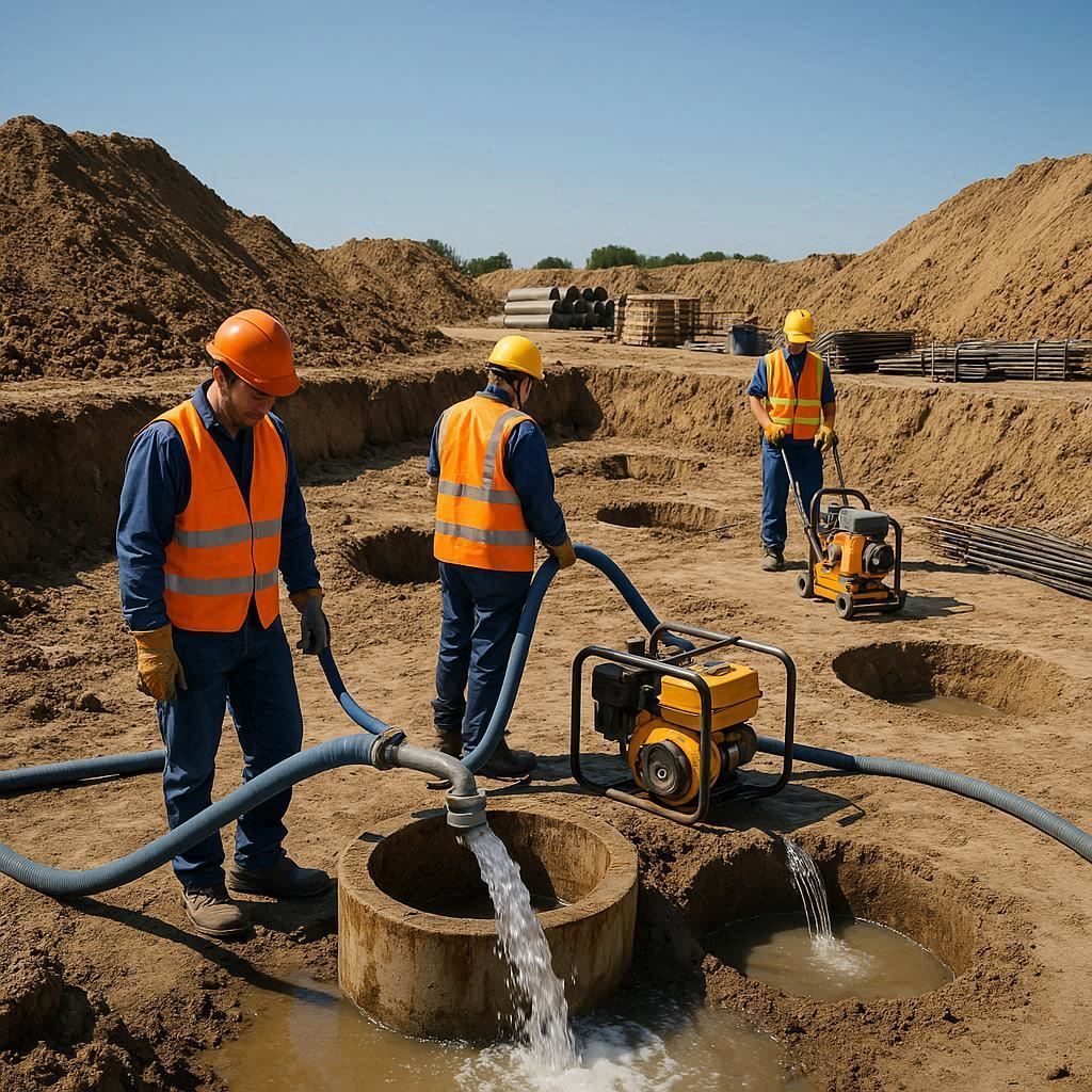 Глубинное водопонижение скважинами в Асино